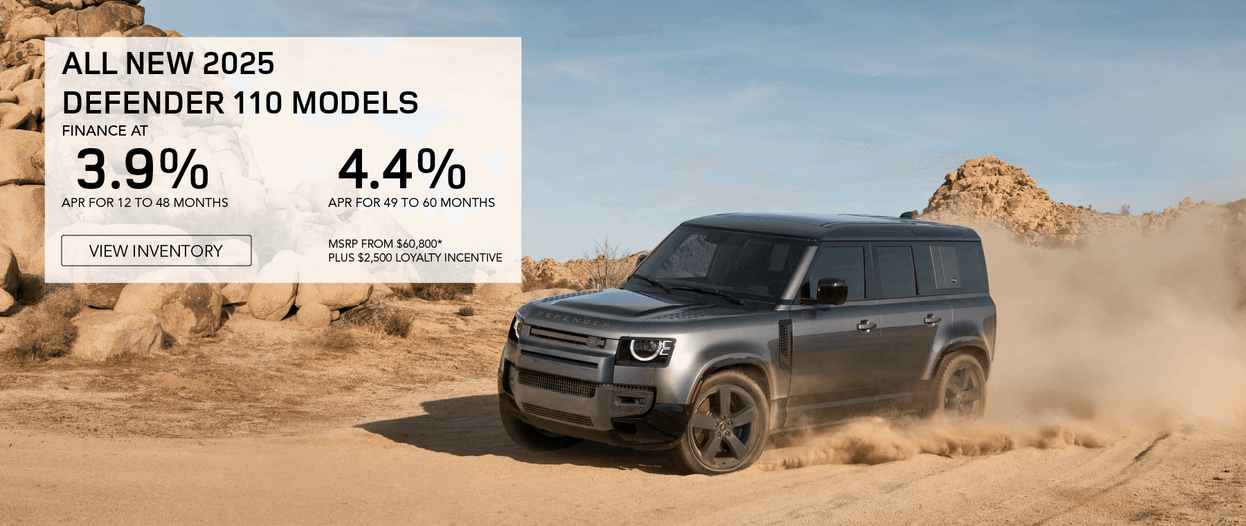 ALL NEW 2025 DEFENDER 110 MODELS