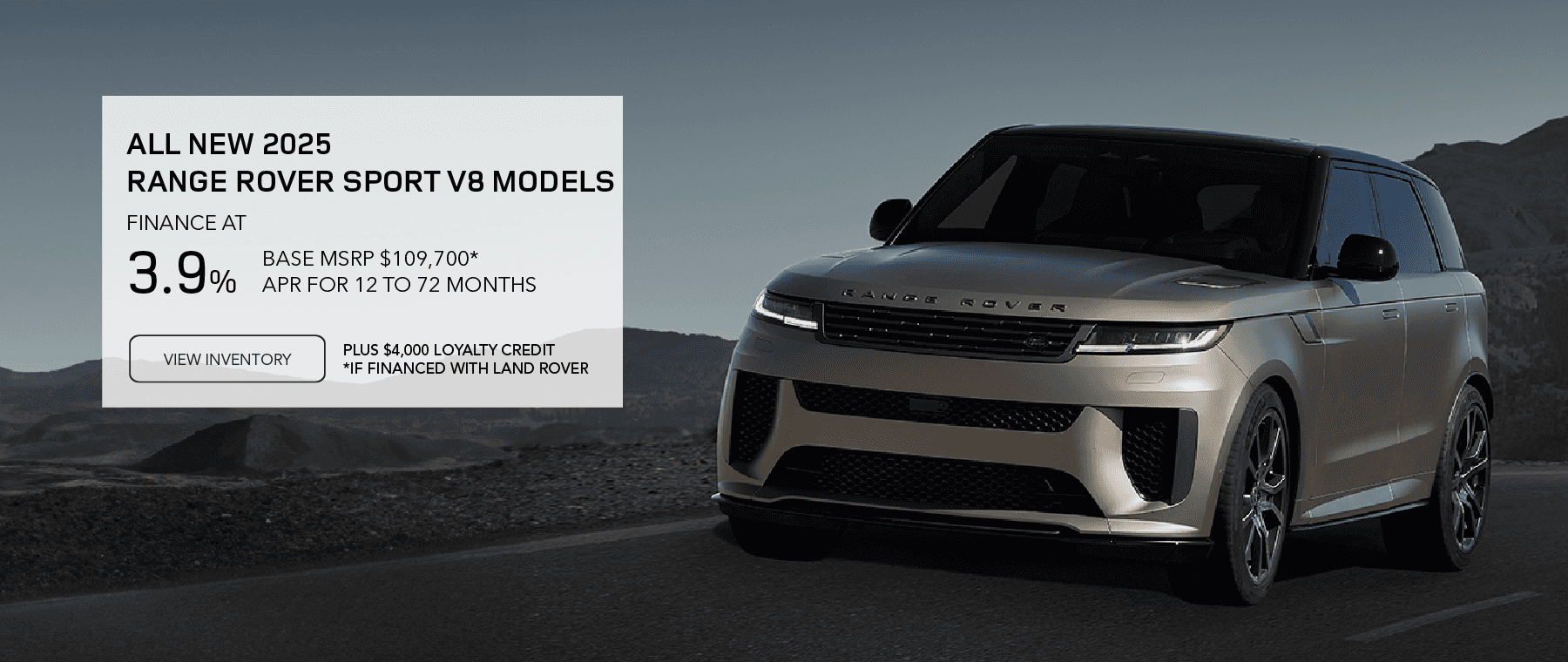 ALL NEW 2025 RANGE ROVER SPORT MODELS