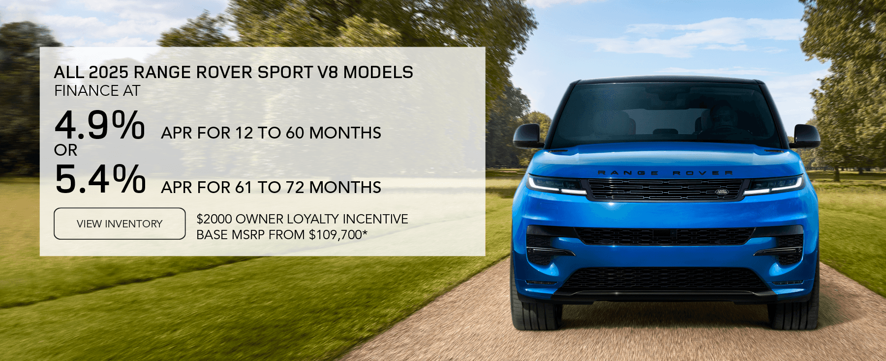 ALL 2025 RANGE ROVER SPORT V8 MODELS