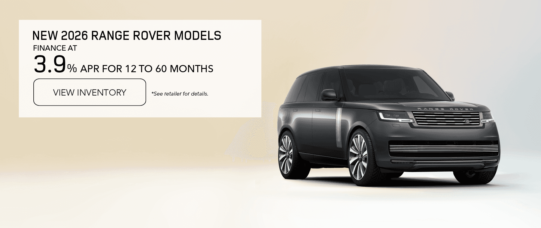 New 2026 Range Rover APR National Offer September