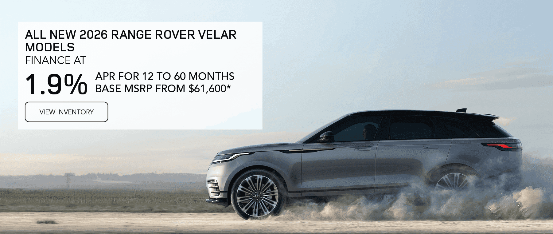 New 2026 Range Rover Velar APR National Offer September