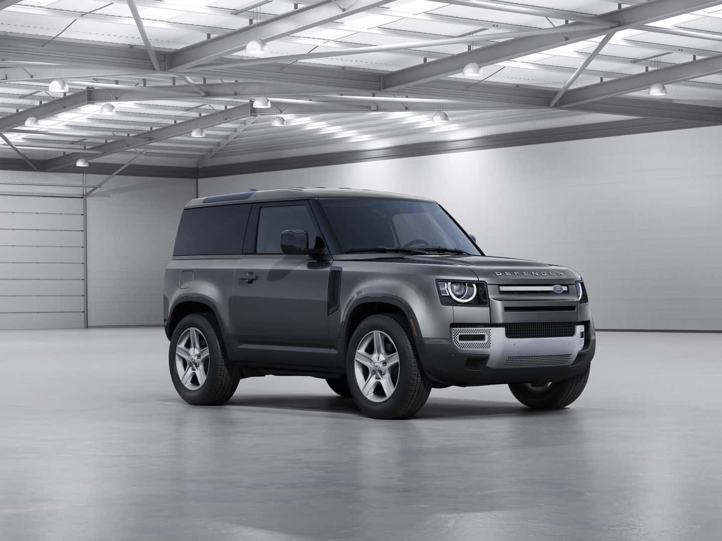 2022 land rover defender in a warehouse