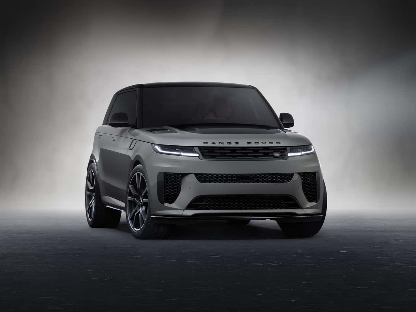 2025 land rover range rover sport with a grey background