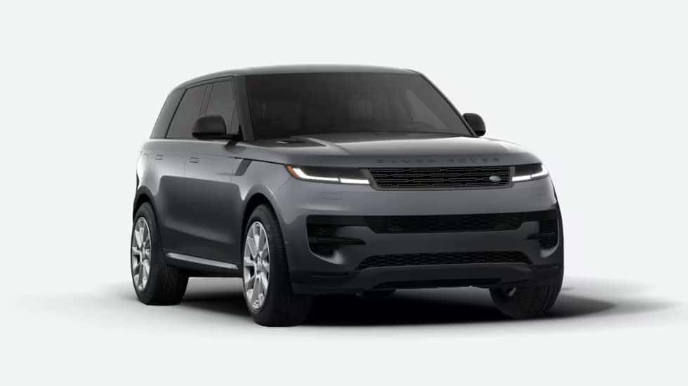 Silver Range Rover Sport with black roof and premium wheels in standard configuration