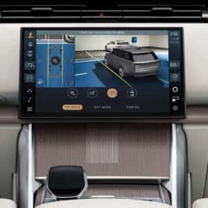 infotainment screen in a 2025 range rover