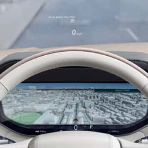 head up display with navigation in the digital cluster display
