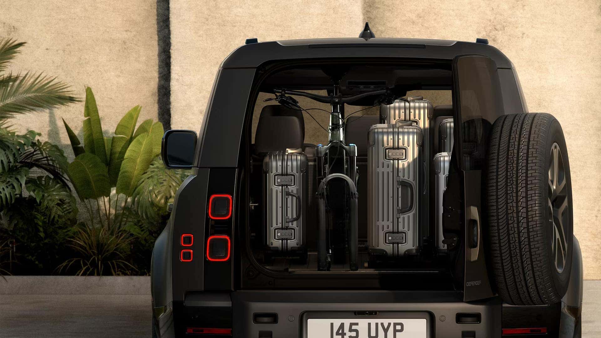 a view of the cargo space in the 2026 Defender 130