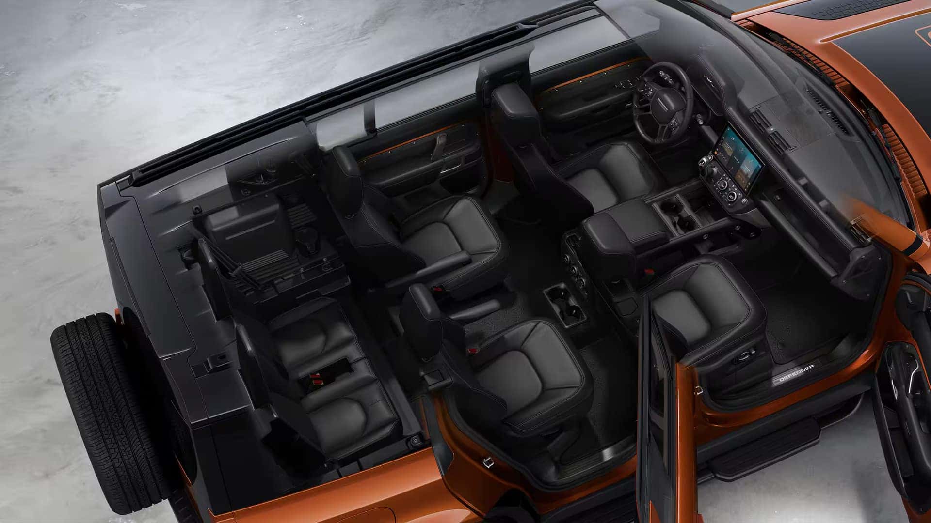 2027 Defender 110 interior, comfort, and cargo