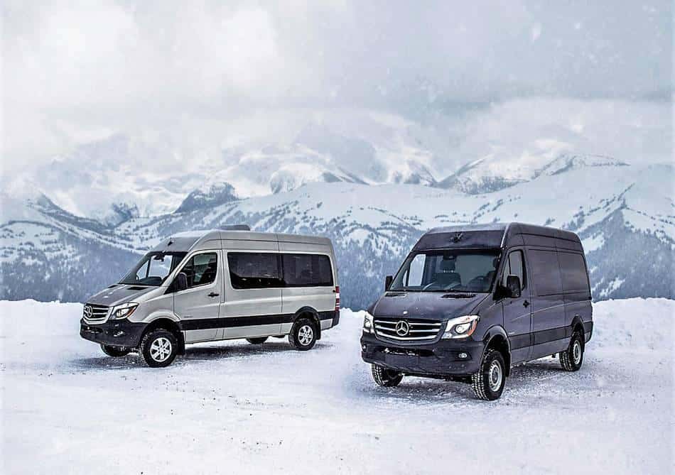 Mercedes-Benz Sprinter is the only commercial van to offer factory 4WD ...