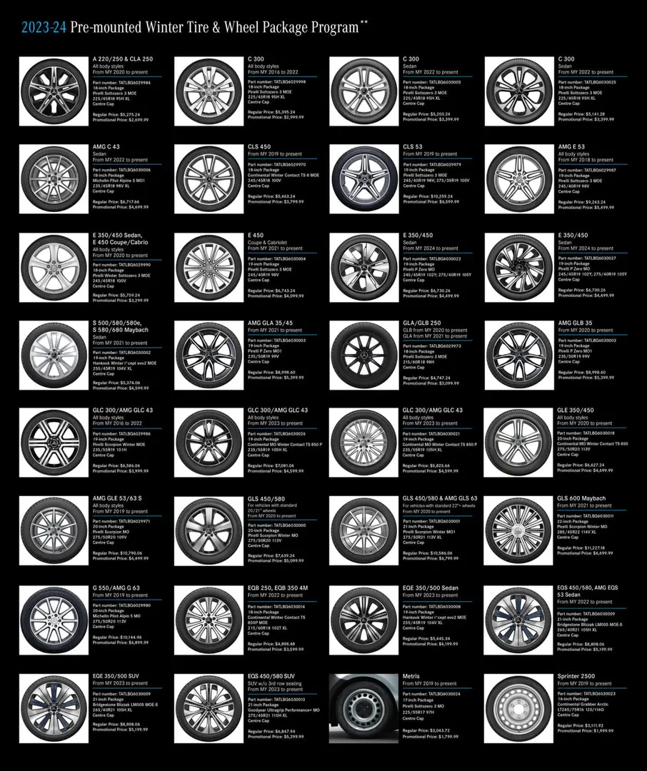 Tire Package Offers | Mercedes-Benz Maple | Mercedes-Benz Maple