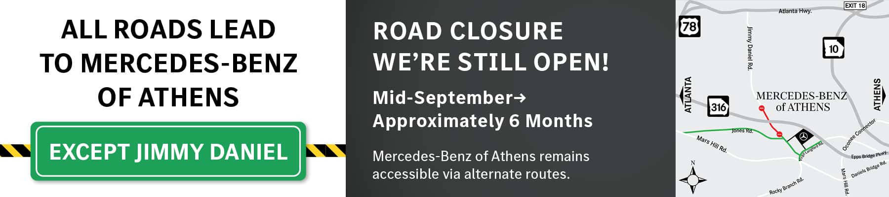 Jimmy Daniel Road Closure