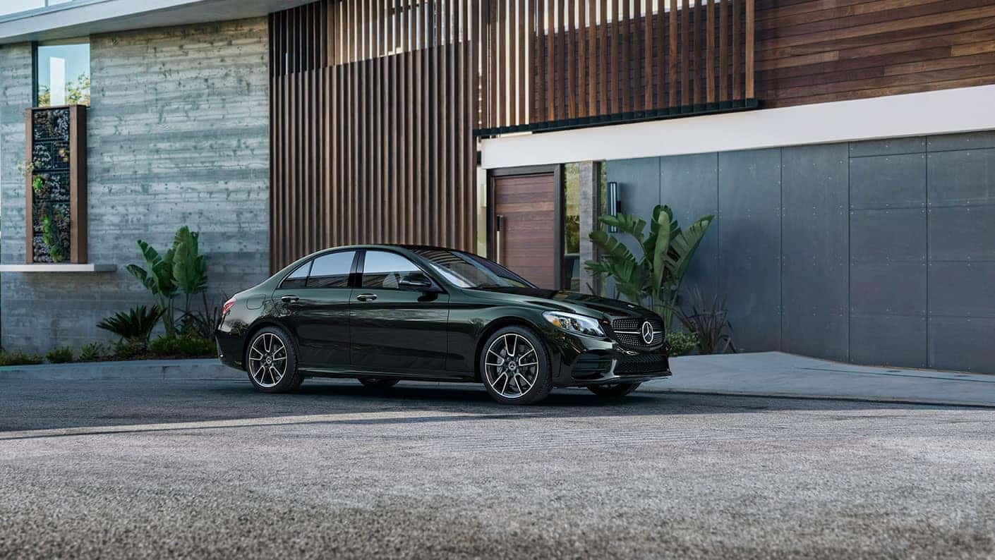 2019 Mercedes-Benz C-Class Sedan in front of home
