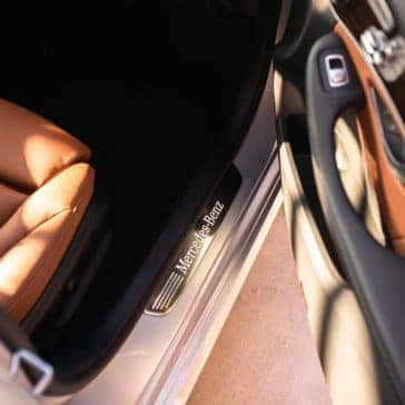 2019 Mercedes-Benz C-Class Sedan stepping through door