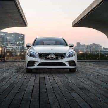 2019 Mercedes-Benz C-Class Sedan white front exterior