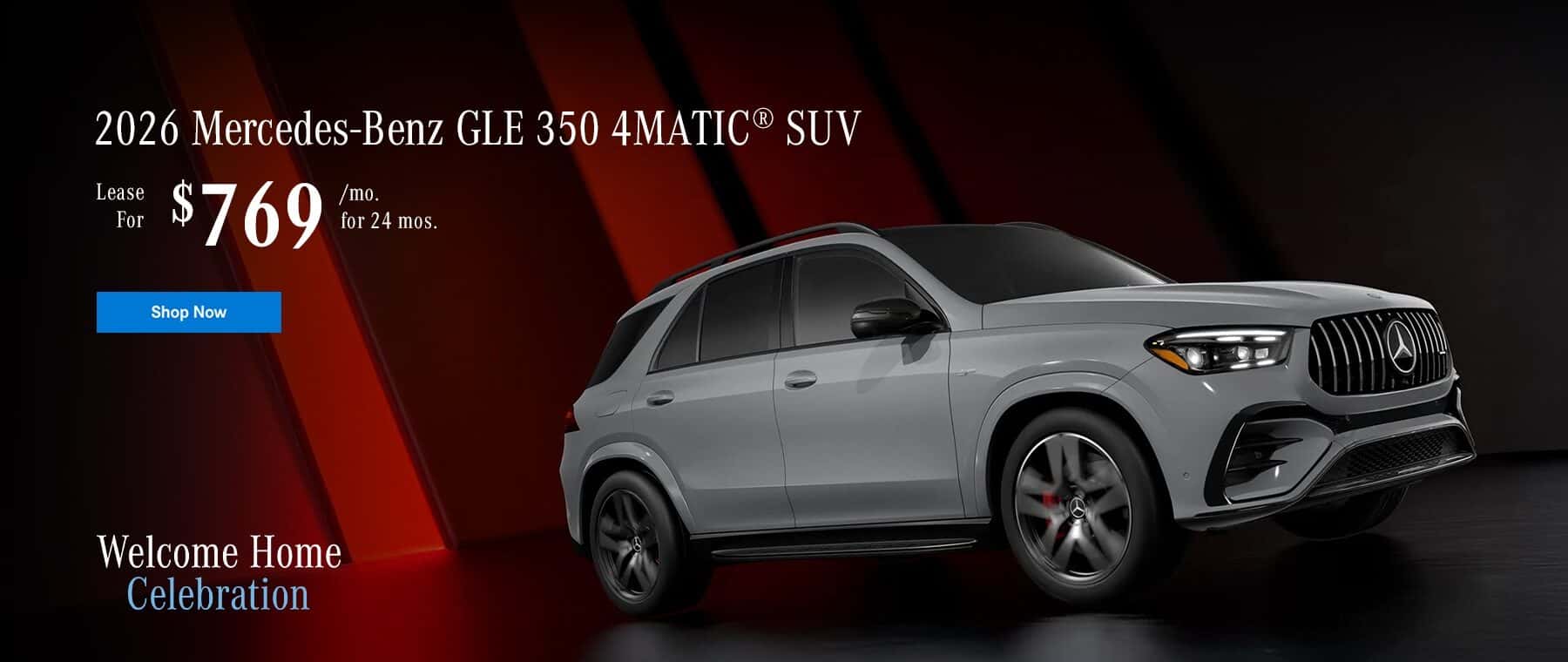2026 GLE 350 4MATIC® SUV Subtext Lease for $769/month for 24 months