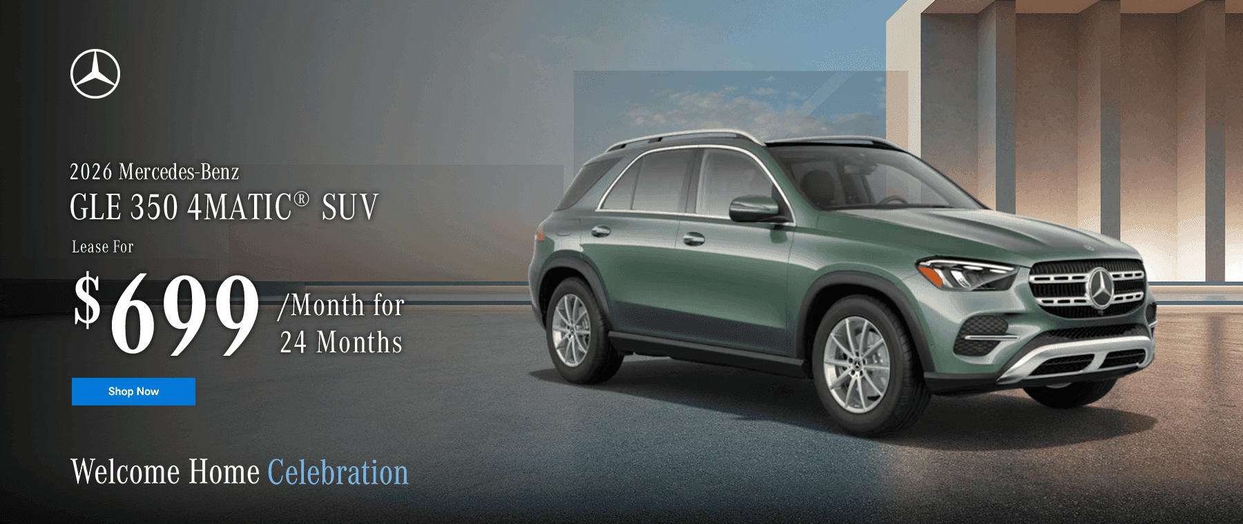 2026 GLE 350 4MATIC® SUV lease for $699 /month for 24 months