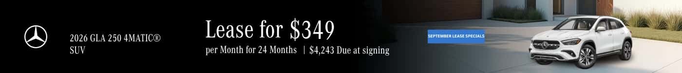Lease for $349 per month for 24 months