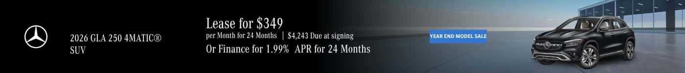 2026 GLA250W4 lease and apr offer