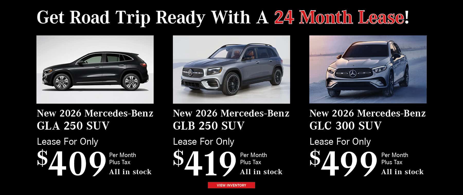 GLA 250, GLB 250, GLC 300