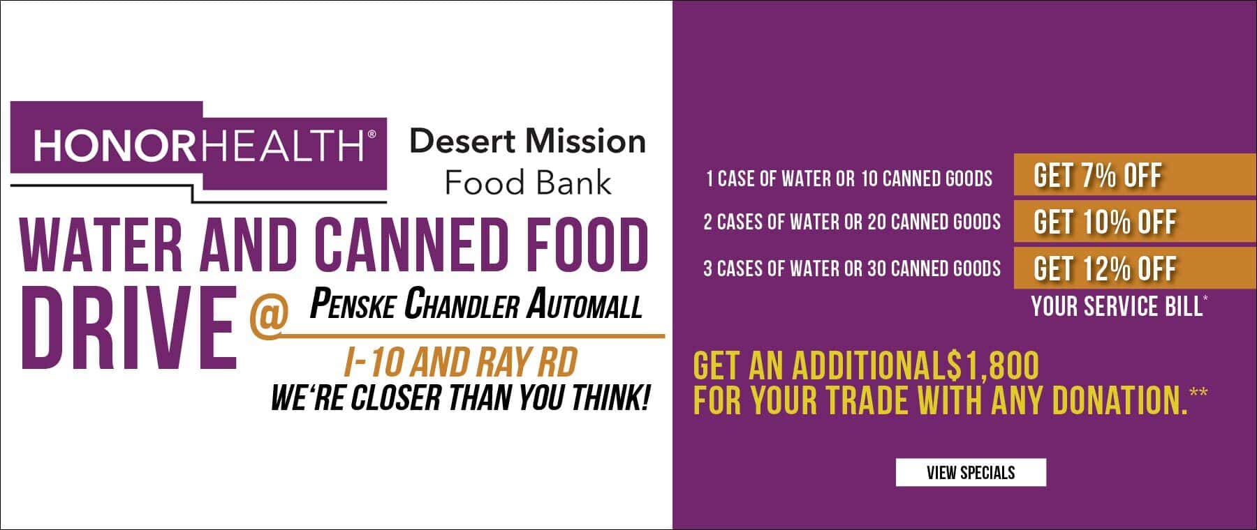 Food and water drive