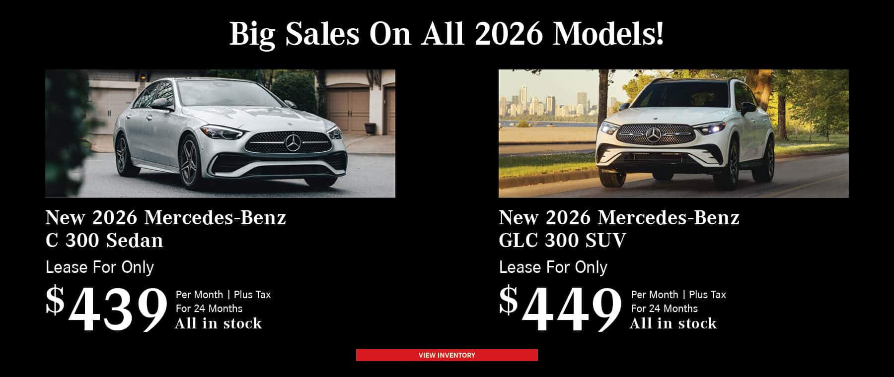 C 300 and GLC 300 Offers