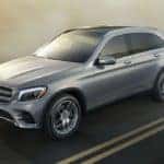 2019 Mercedes-Benz GLC Driving in Fog on the highway