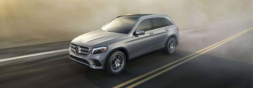 2019 Mercedes-Benz GLC Driving in Fog on the highway