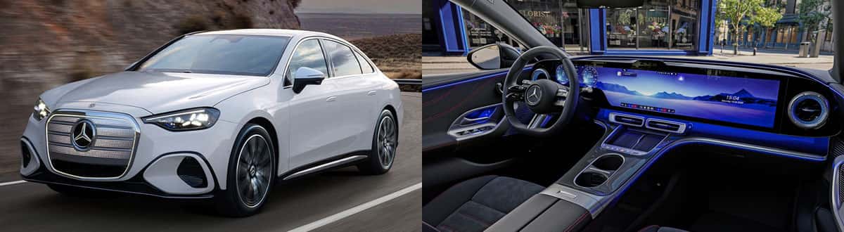 Electric Mercedes-Benz C-Class Sedan Exterior and Interior