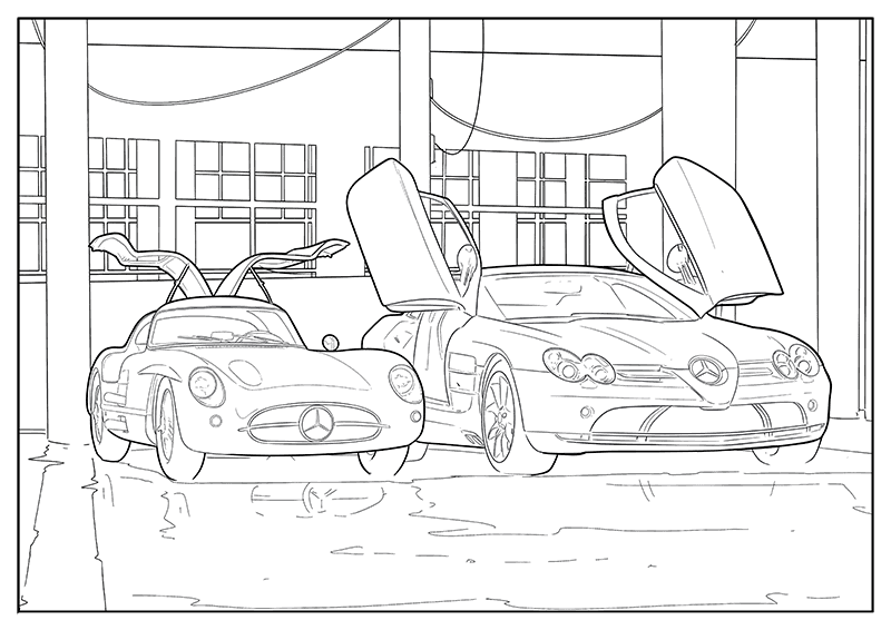 Mercedes-Benz coloring book
