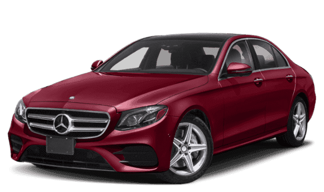 Red Mercedes-Benz E-Class