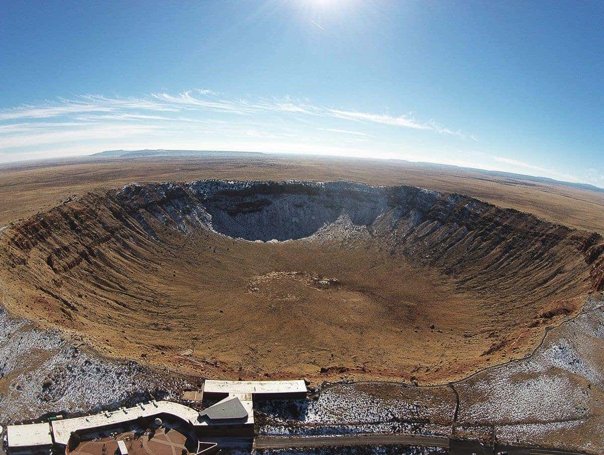 meteor crater in route 66 arizona