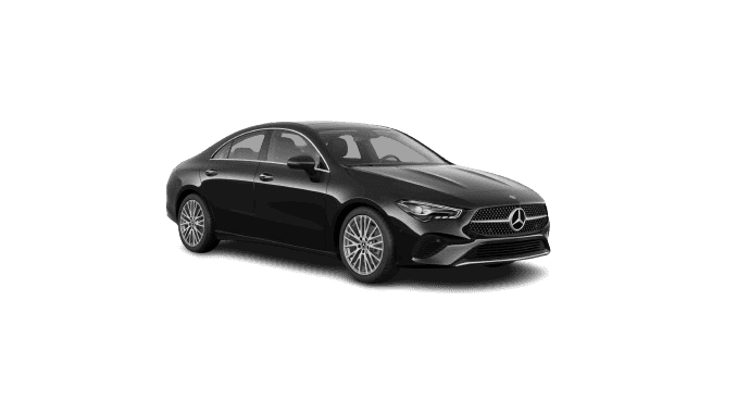 black Mercedes-Benz CLA Coupe
