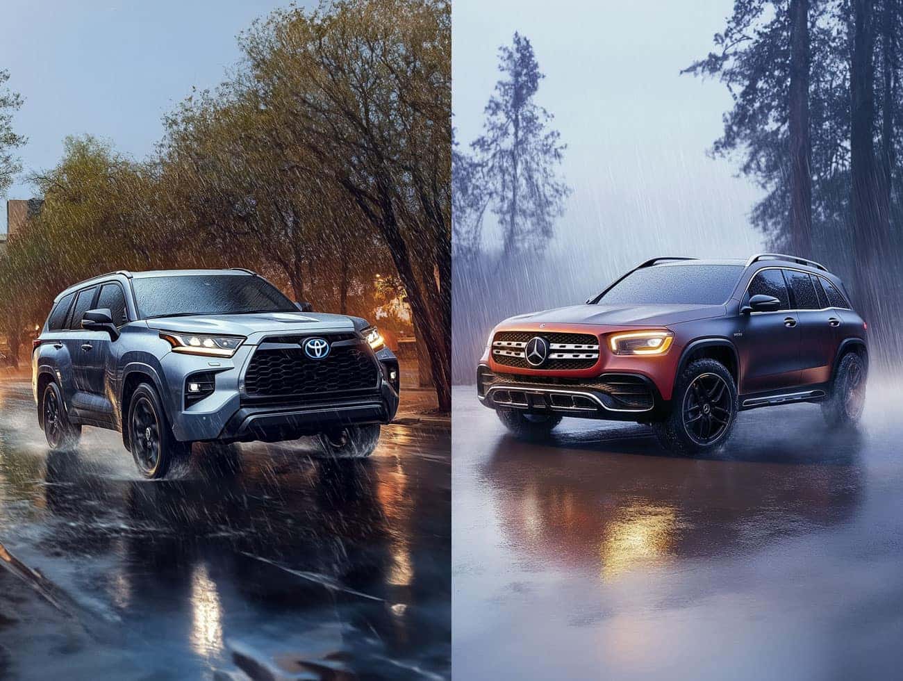 Mercedes benz glb vs toyota highlander