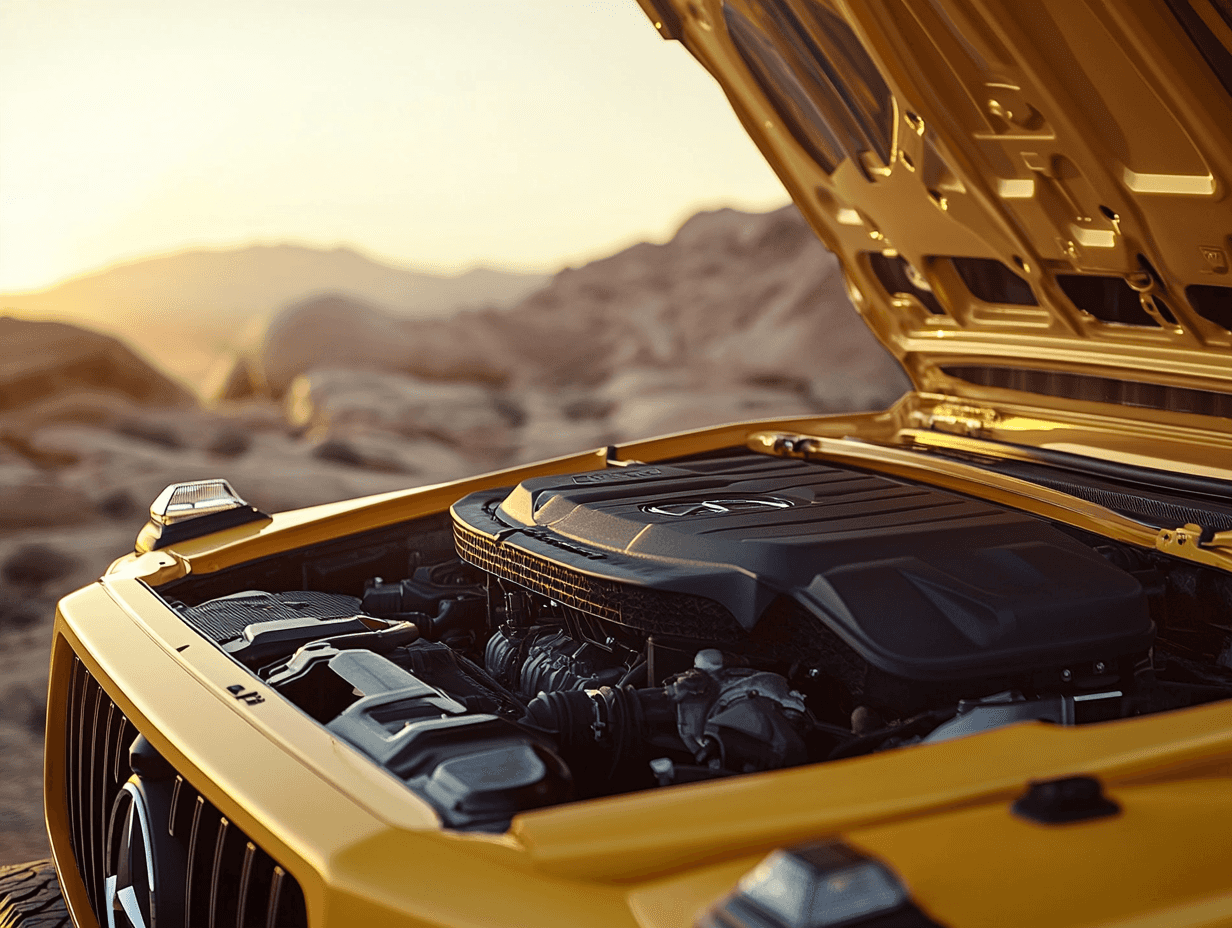 A 2025 Mercedes-Benz G-Class SUV Engine