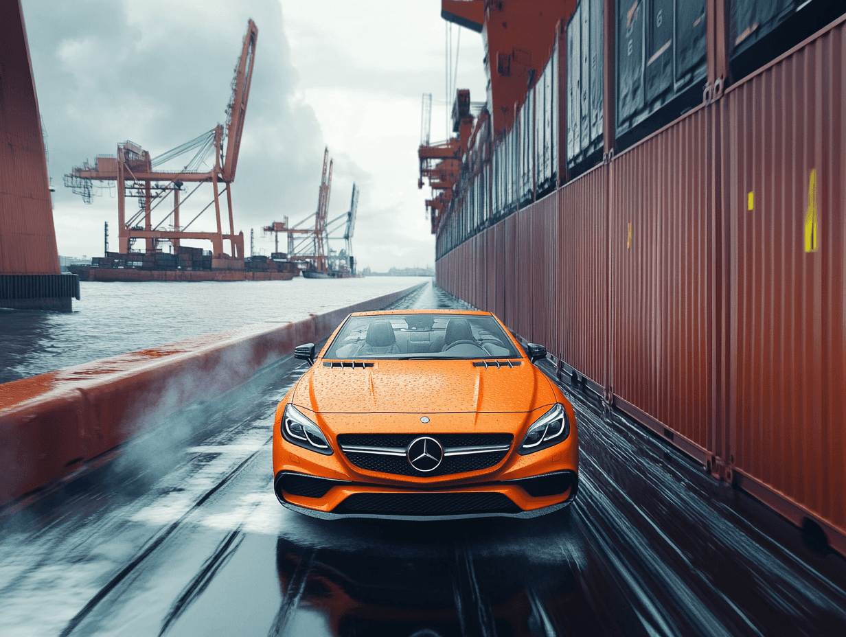 orange mercedes-benz cle convertible in arizona