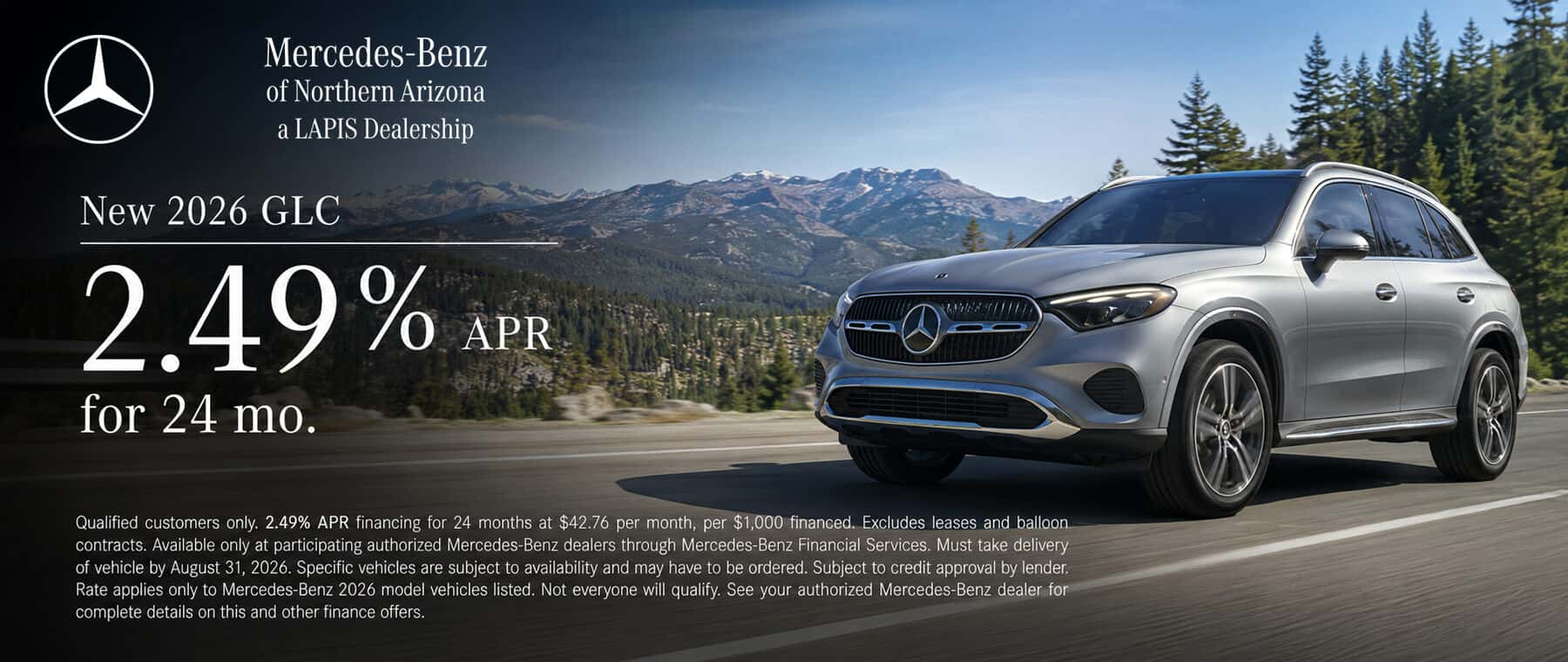2026 GLC 2.49% for 24 mo.