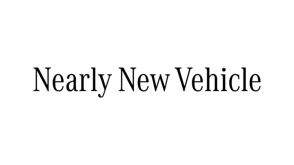 Nearly New Vehicle