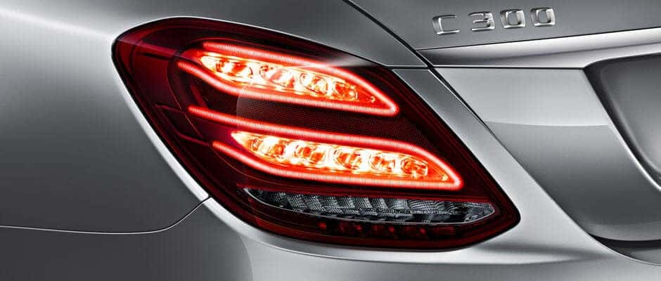 2018 Mercedes-Benz C-Class Sedan Exterior Up Close of Brake Light