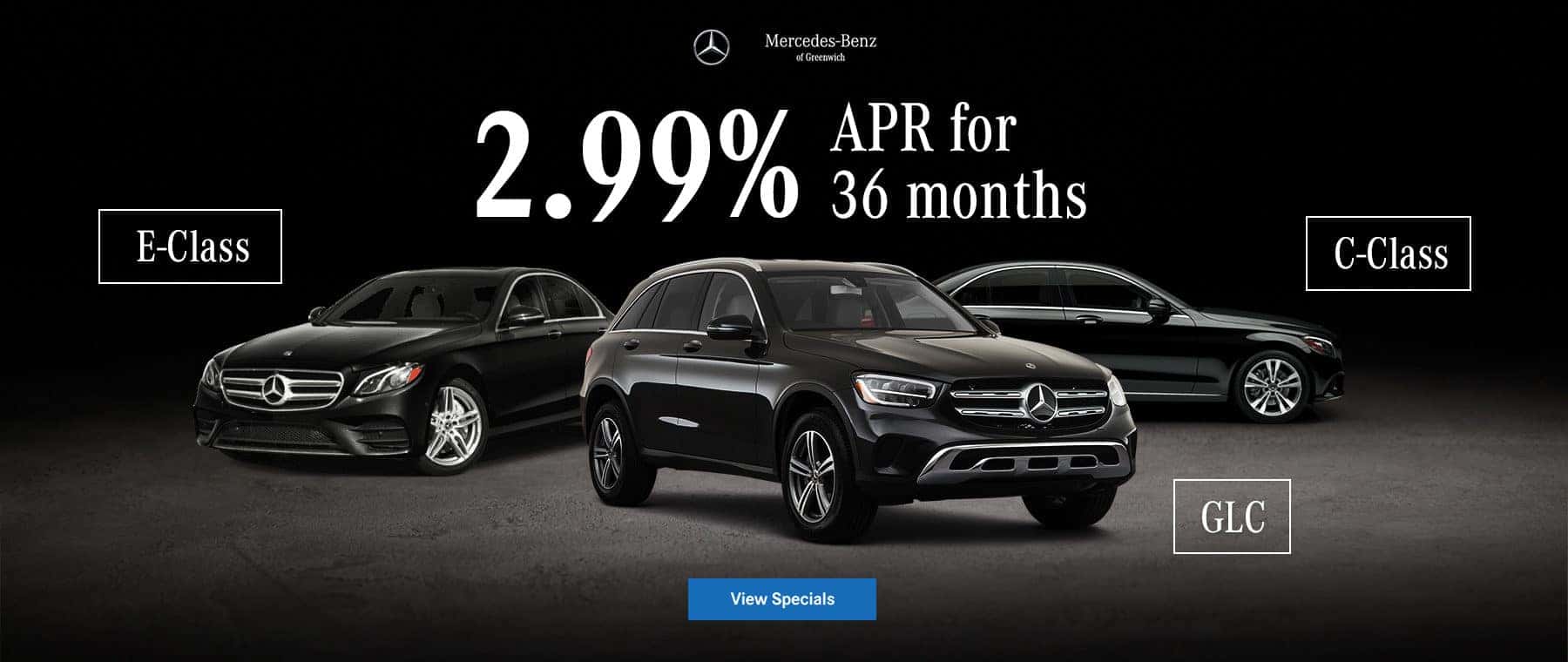 2.99% APR for 36 months - E-Class | GLC | C-Class
