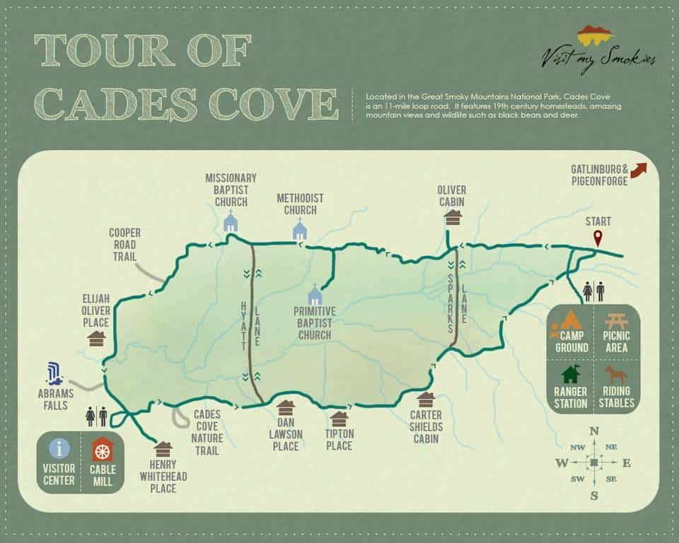 Cades Cove Loop Map Drive Of The Day: Cades Cove In The Great Smoky Mountains National Park |  Mercedes-Benz Of Knoxville