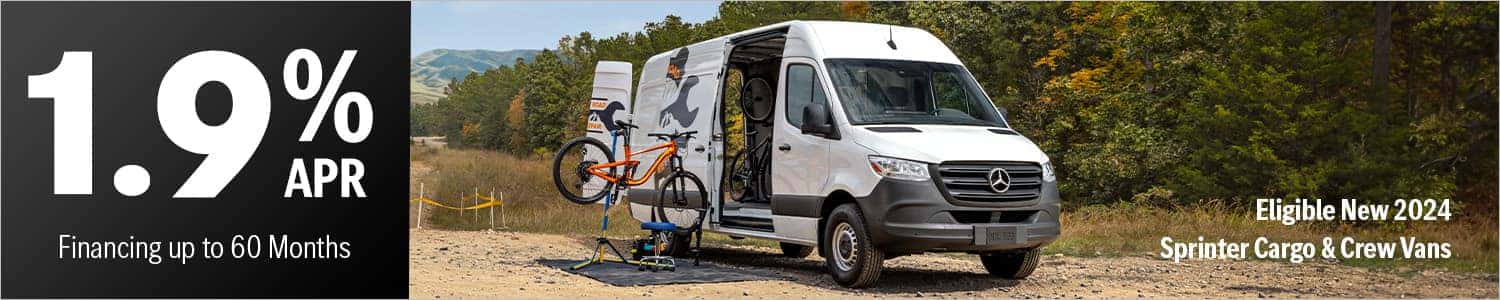 Enjoy special financing rates on eligible Sprinter vans