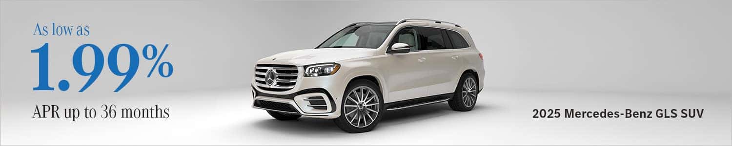 Enjoy special financing on select new 2025 GLS SUVs