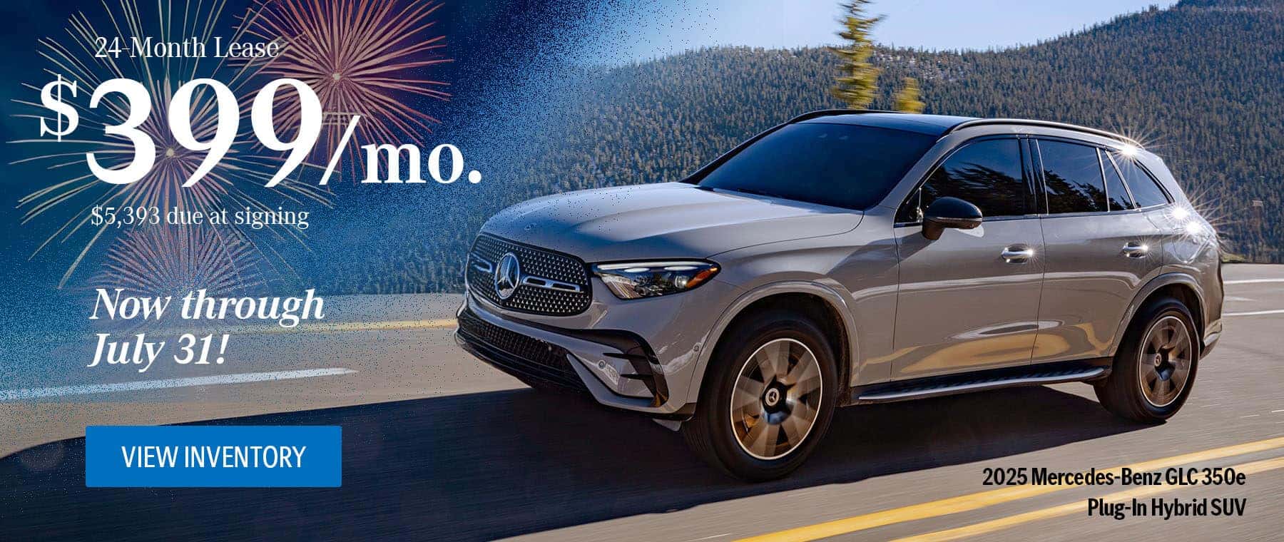 Enjoy enhanced lease pricing on the 2025 GLC 350e Plug-In Hybrid SUV