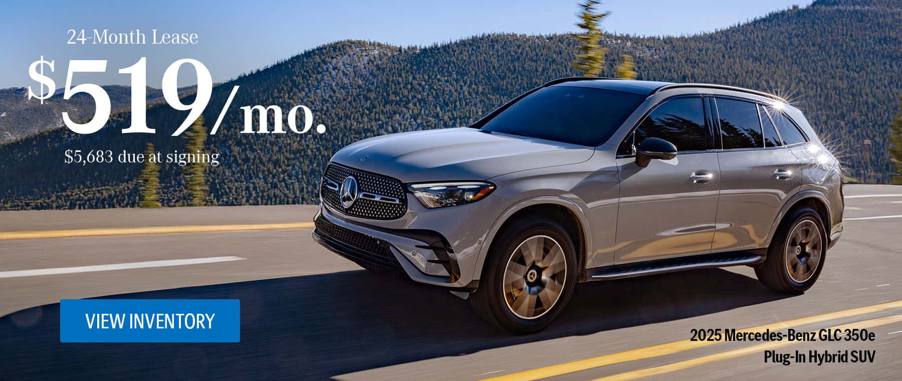 Enjoy enhanced lease pricing on the 2025 GLC 350e Plug-In Hybrid SUV