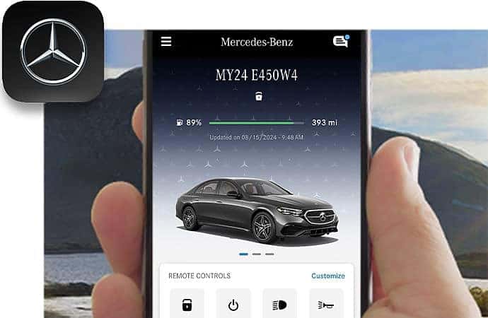 Stay connected to your vehicle with the Mercedes-Benz app