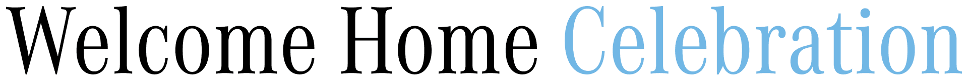 Welcome Home Celebration logo