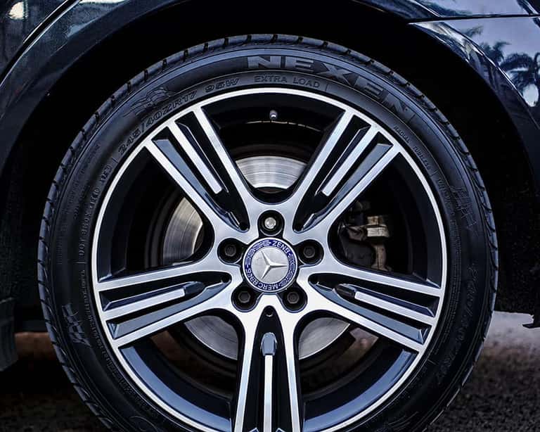 Mercedes-Benz wheel after simulated wheel repair