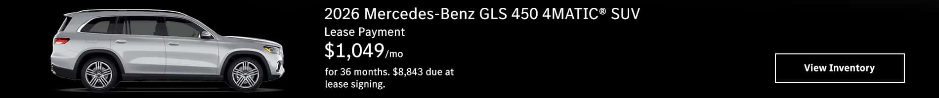 Mercedes-Benz GLS Lease Special