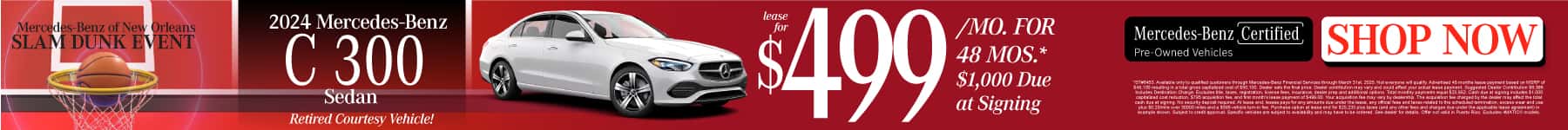 Certified Pre-Owned 2024 Mercedes-Benz C 300 Sedan 