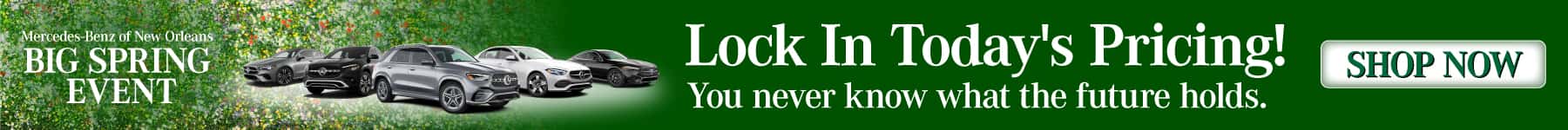 Lock In Today's Pricing! We Never Know What The Future Holds.